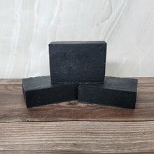 Load image into Gallery viewer, Chamomile + Aloe Essential Oil Charcoal Bar Soap