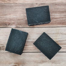 Load image into Gallery viewer, Chamomile + Aloe Essential Oil Charcoal Bar Soap
