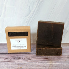 Load image into Gallery viewer, Cypress + Balsam Essential Oil Pine Tar Bar Soap