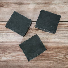 Load image into Gallery viewer, Fir Needle + Cedarwood Essential Oil Charcoal Bar Soap