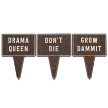 Load image into Gallery viewer, Drama Queen Garden Plant Marker Pick Set