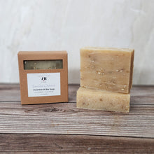 Load image into Gallery viewer, Lavender Oatmeal Essential Oil Bar Soap