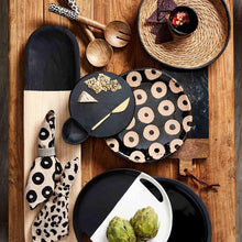 Load image into Gallery viewer, Black Marble Cheese Board Set
