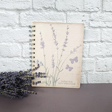 Load image into Gallery viewer, New Beginning Lavender Spiral Notebook