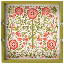 Load image into Gallery viewer, Poppies Folk Art Tray
