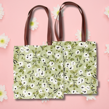 Load image into Gallery viewer, White Poppies Tote Bag