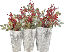 Load image into Gallery viewer, Metal Winter Trees Wall Bucket