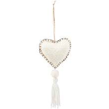 Load image into Gallery viewer, Felt Heart + Star Ornaments