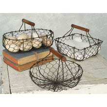 Load image into Gallery viewer, Farmhouse Chicken Wire Baskets