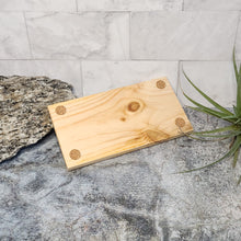Load image into Gallery viewer, Natural Rustic Lotion + Wash Wood Stand