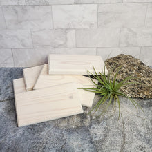 Load image into Gallery viewer, White Wash Rustic Lotion + Wash Wood Stand