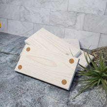 Load image into Gallery viewer, White Wash Rustic Lotion + Wash Wood Stand