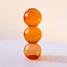 Load image into Gallery viewer, Retro Triple Globe glass vase
