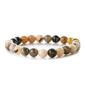 Bamboo Agate Natural Stone Bracelet