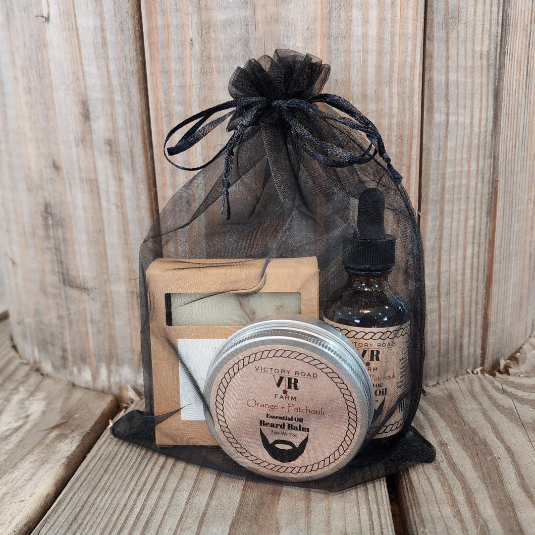 Orange + Patchouli Beard Bundle