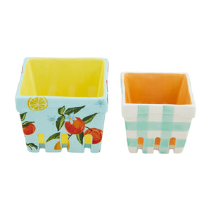Ceramic Berry Basket Set