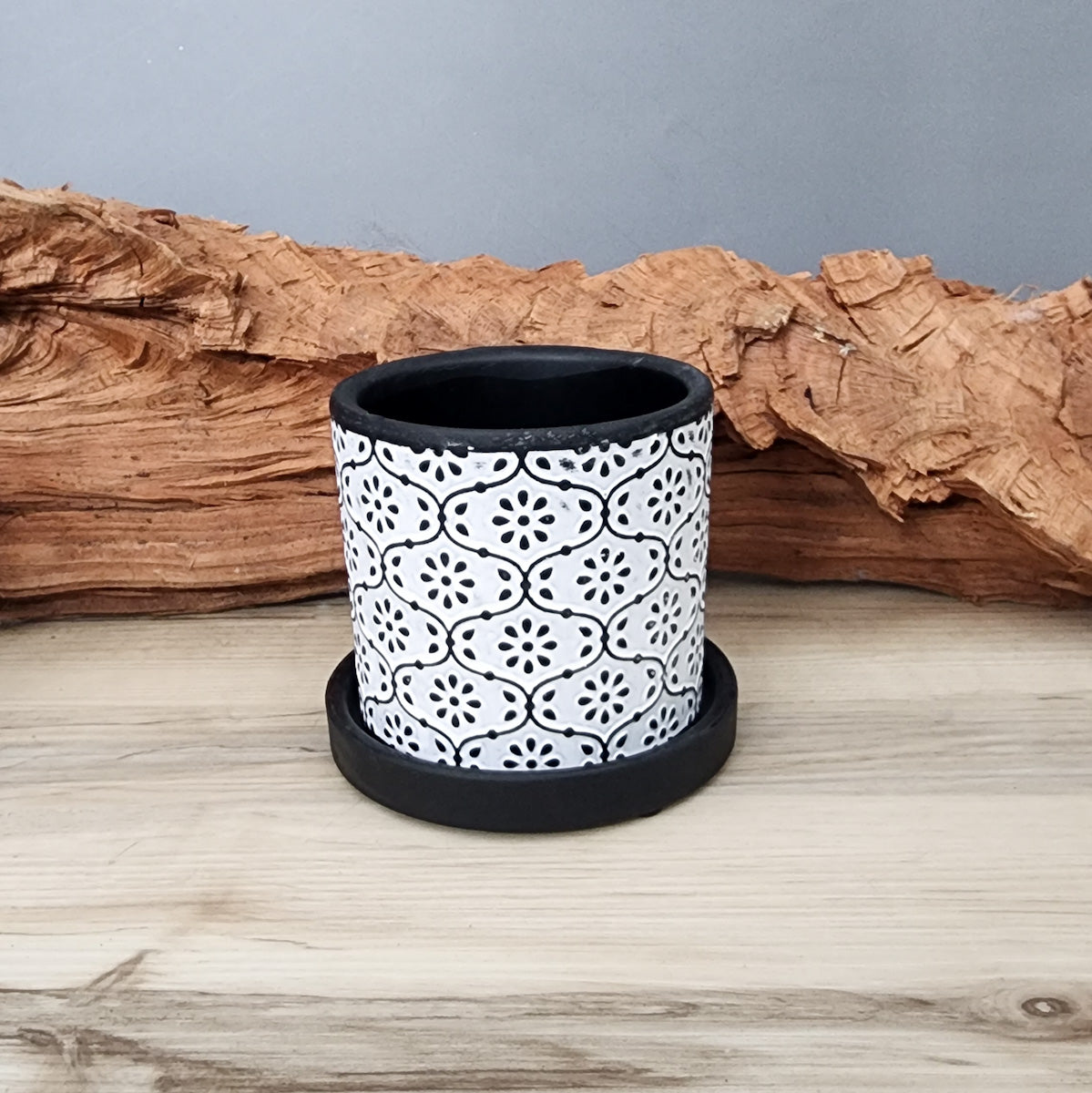 small black ceramic flower pots Black Flowers small 3.5 inch ceramic planter pot