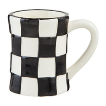 Load image into Gallery viewer, Large Checked Bistro Mug
