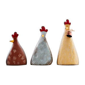 Rustic Tin Chicken Sitters