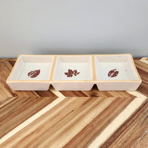 Fall Leaves Tidbit Tray