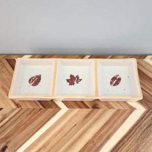 Fall Leaves Tidbit Tray