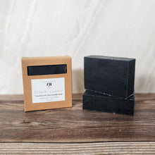 Load image into Gallery viewer, Fir Needle + Cedarwood Essential Oil Charcoal Bar Soap
