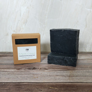 Fir Needle + Cedarwood Essential Oil Charcoal Bar Soap