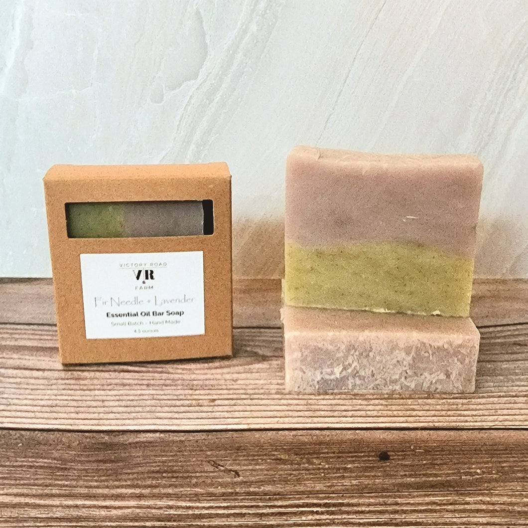 Fir Needle + Lavender Essential Oil Bar Soap