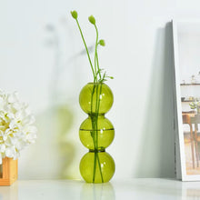 Load image into Gallery viewer, Retro Triple Globe glass vase
