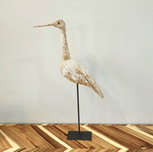 Load image into Gallery viewer, Rustic Wood Heron Sitter
