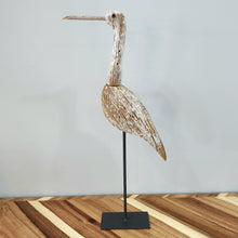 Load image into Gallery viewer, Rustic Wood Heron Sitter
