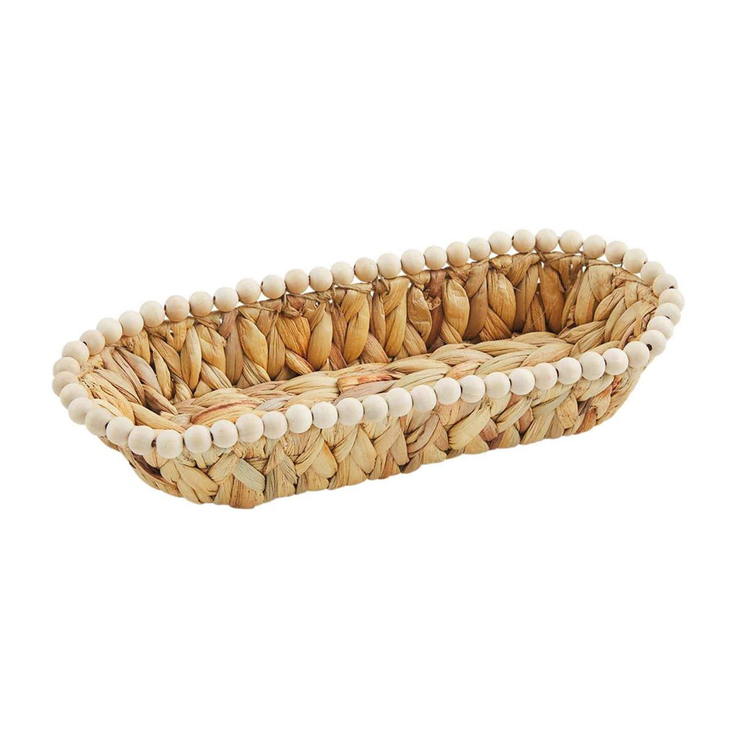 Hyacinth Beaded Basket