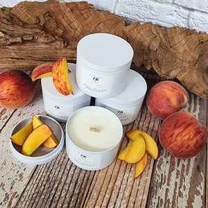 Peach + Amber Soy Wax Candle