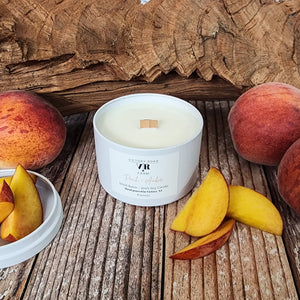 Peach + Amber Soy Wax Candle