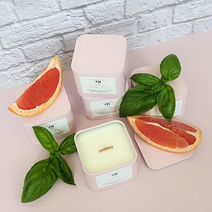 Pomelo + Basil Soy Wax Candle