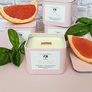 Pomelo + Basil Soy Wax Candle