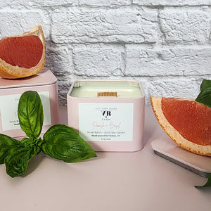 Pomelo + Basil Soy Wax Candle