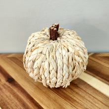 Load image into Gallery viewer, Rustic Woven Rattan Pumpkin
