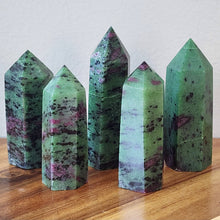 Load image into Gallery viewer, Ruby Zoisite Crystal Tower
