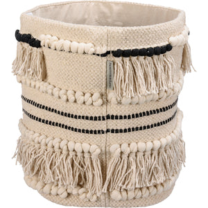 Cotton Tassel Basket