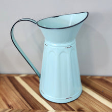 Load image into Gallery viewer, Tiffany Blue Rustic Medium Pitcher
