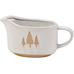 Winter Trees Gravy Boat