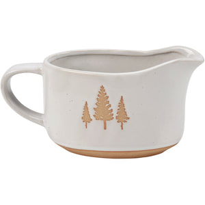 Winter Trees Gravy Boat
