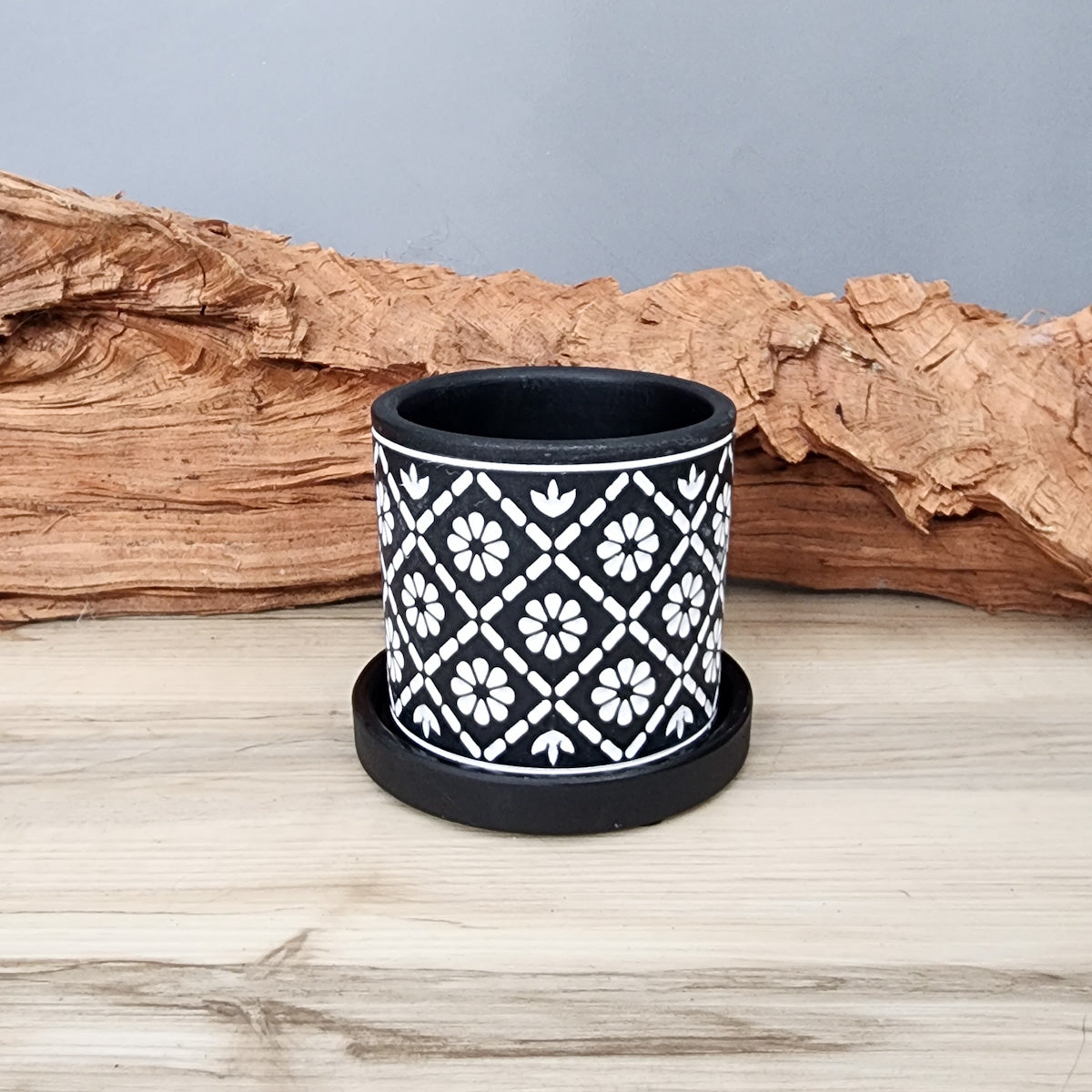 plant pot warmers White Flowers small 3.5 inch ceramic planter pot – Victory Road Farm