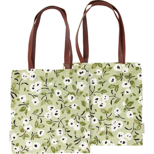 White Poppies Tote Bag