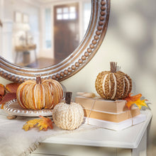 Load image into Gallery viewer, Rustic Woven Rattan Pumpkin
