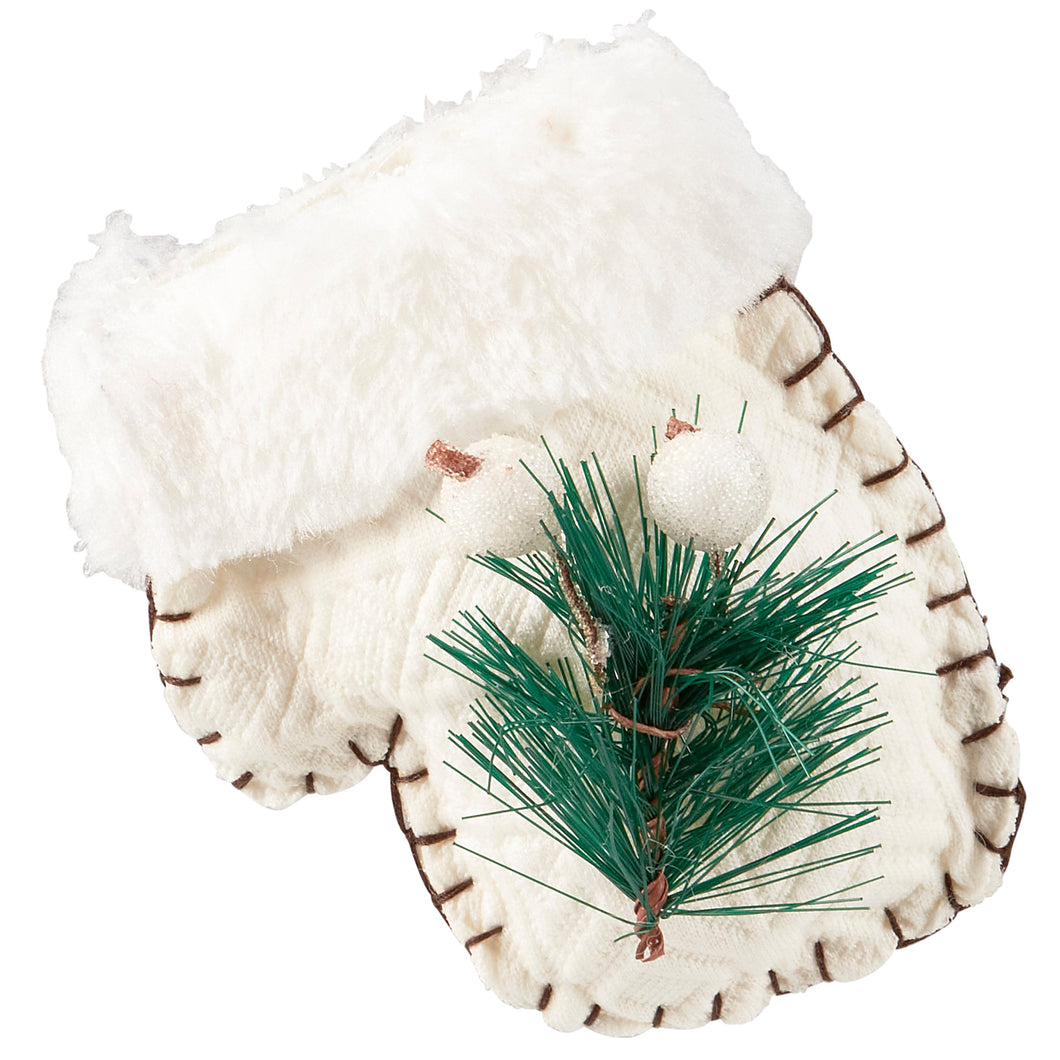 Felt Mitten + Stocking Ornaments