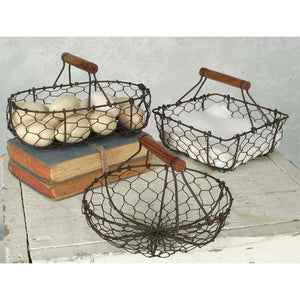 Farmhouse Chicken Wire Baskets