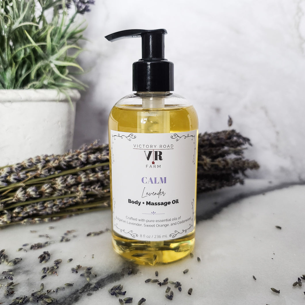 CALM Lavender Body + Massage Oil