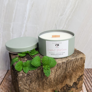 Grapefruit + Mint Leaves Soy Wax Candle